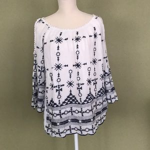 Beach coverup with shoulder cutouts